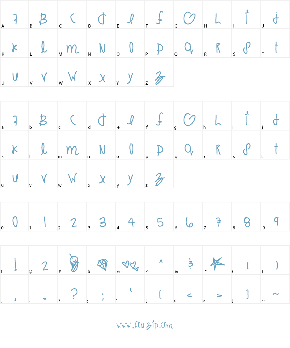 MaxsDreamland Font Character