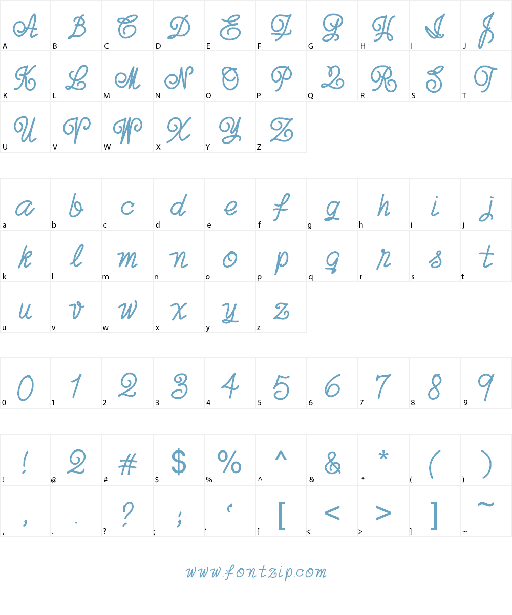 joxigraf Font Character