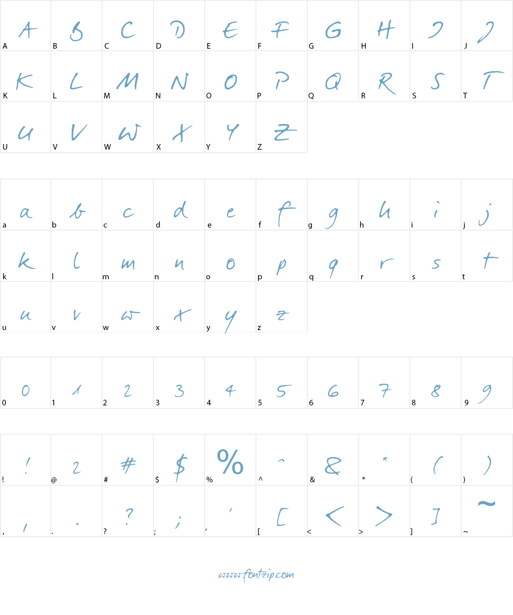 Darkwoman Font Character