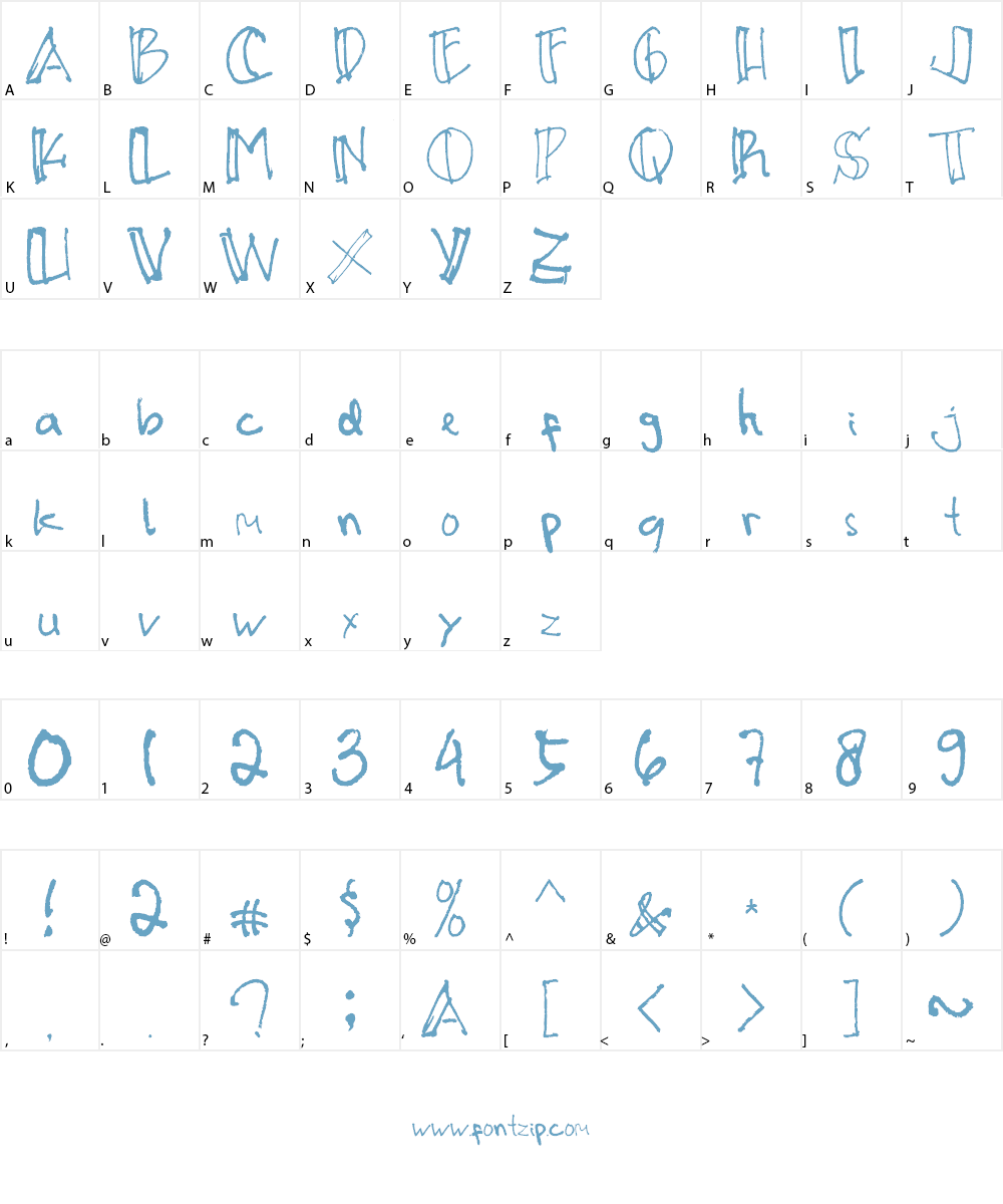 HARPOER Font Character