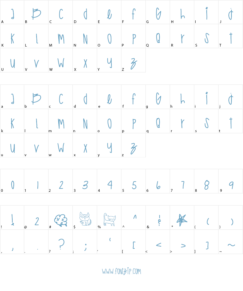 HighCastleBass Font Character