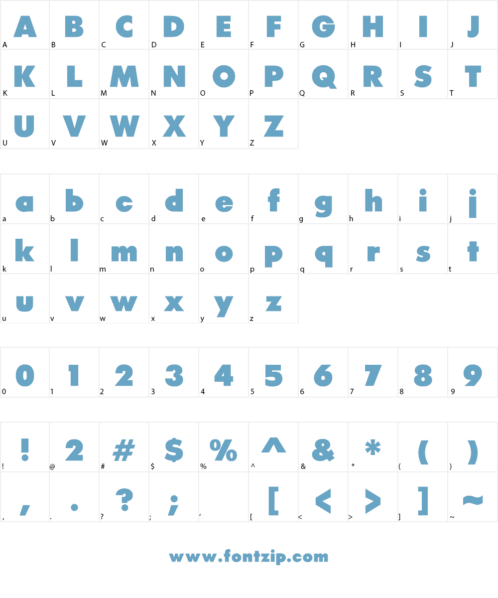 Raiderfont Font Character