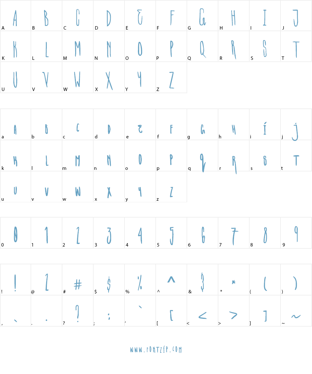 MIDORI Font Character