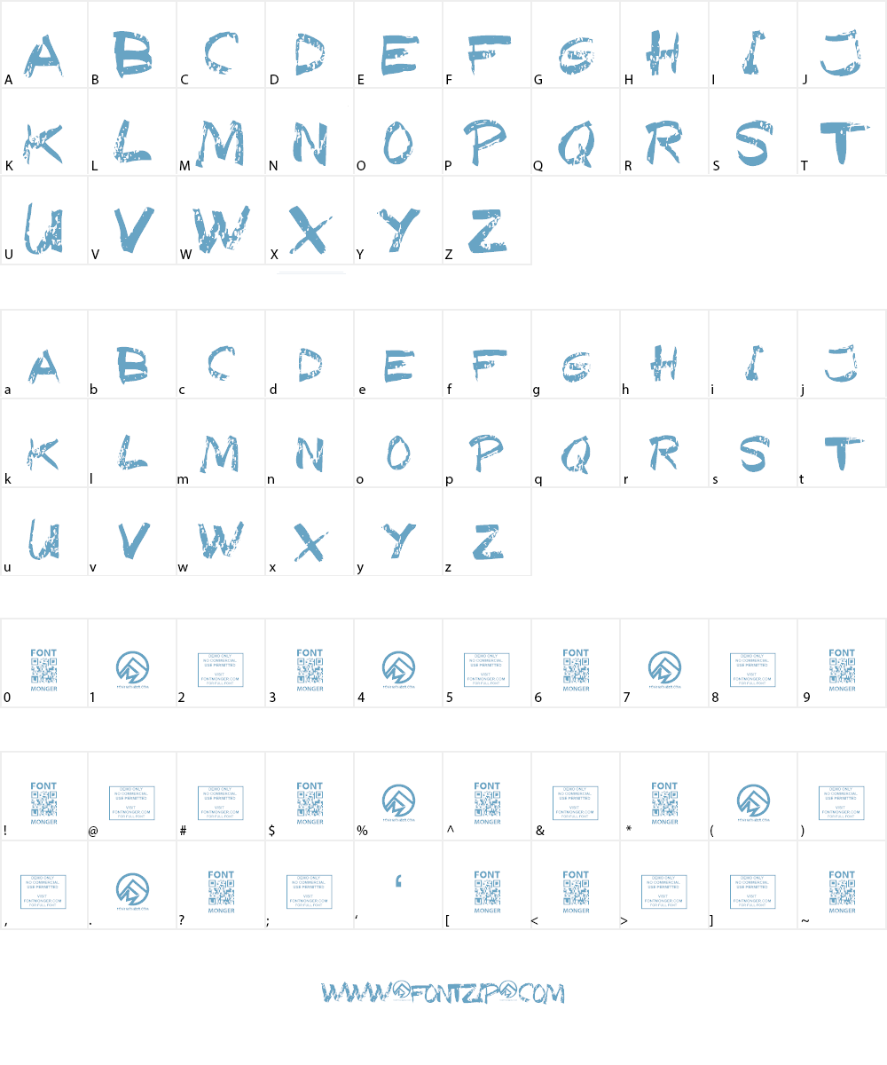 Texas Slaughter Font Character