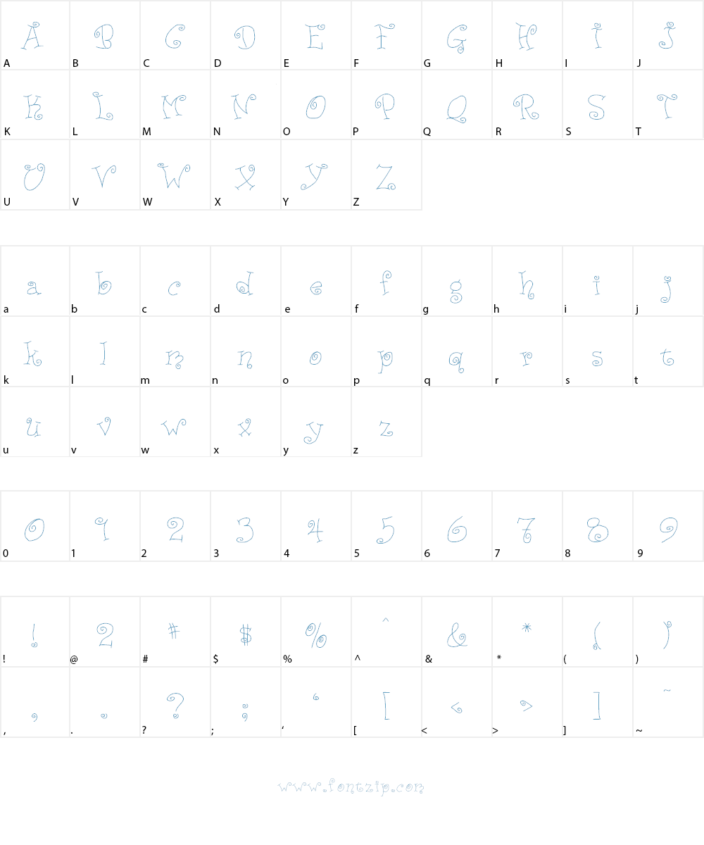 JD Ducky Font Character