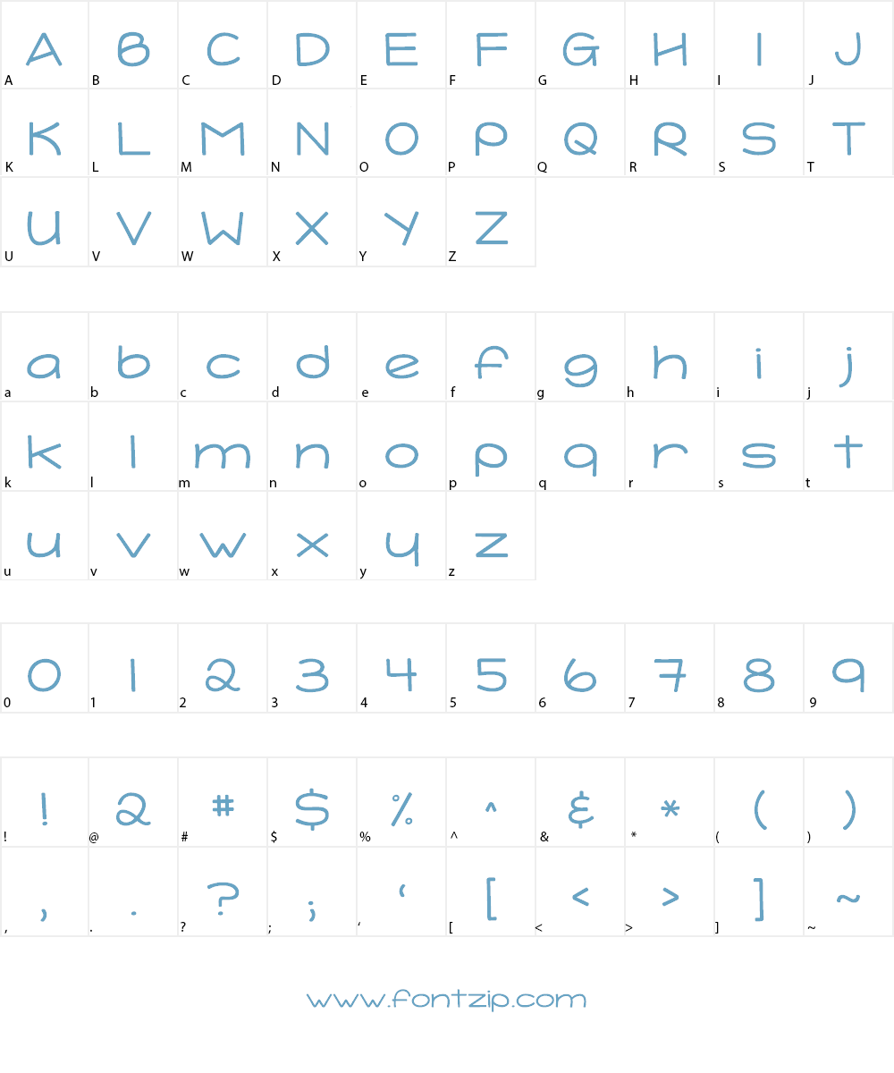KG Tightrope Font Character