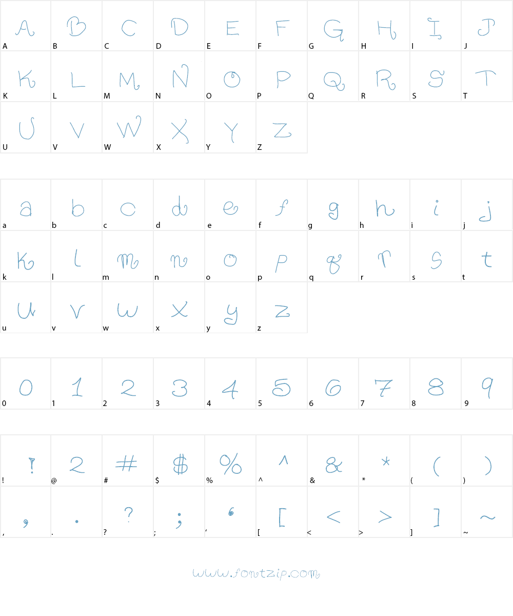 TomatoFlakesLight Font Character