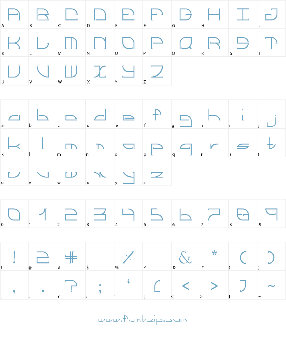 Dive Font Character