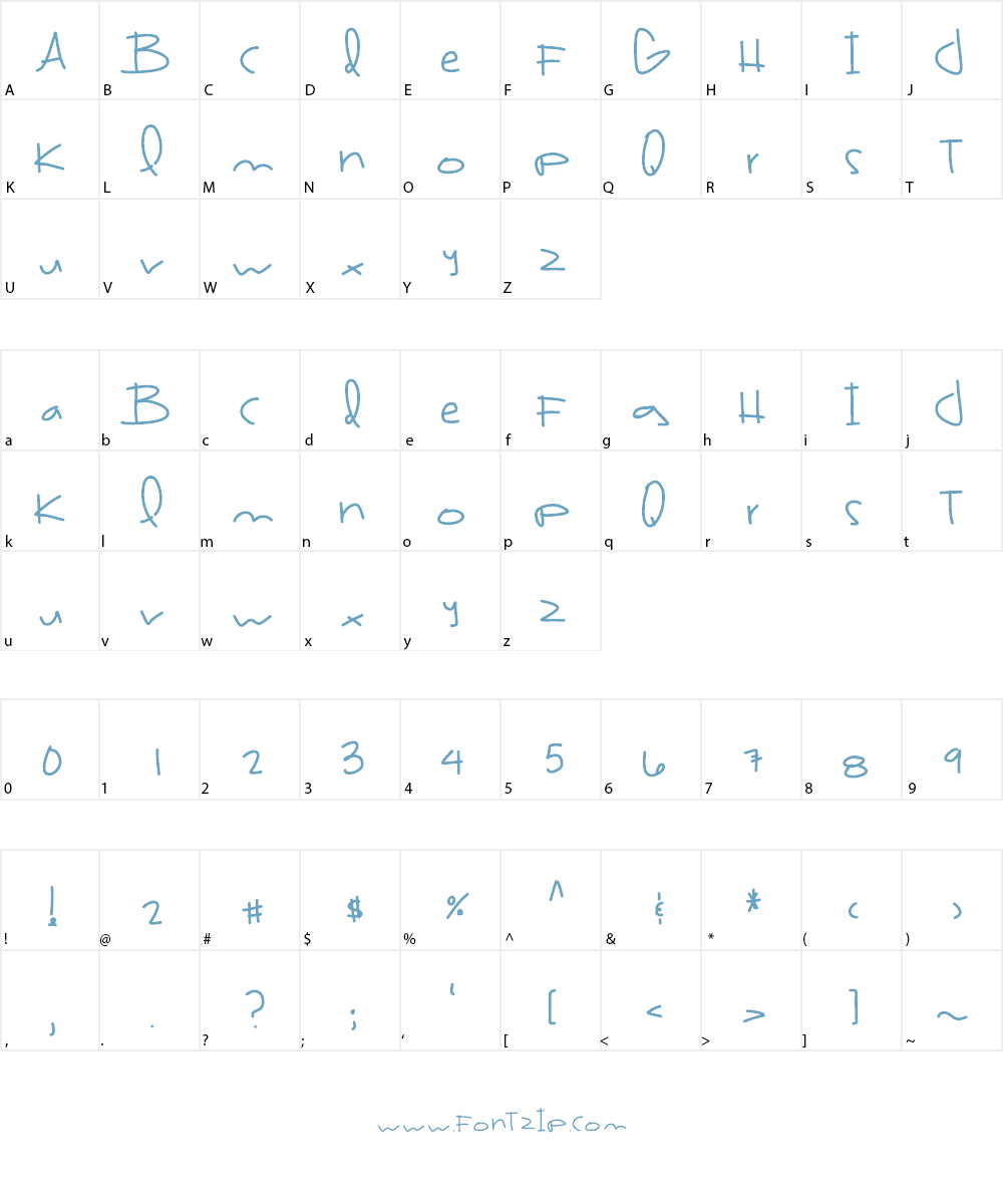 BrazilFood3 Font Character