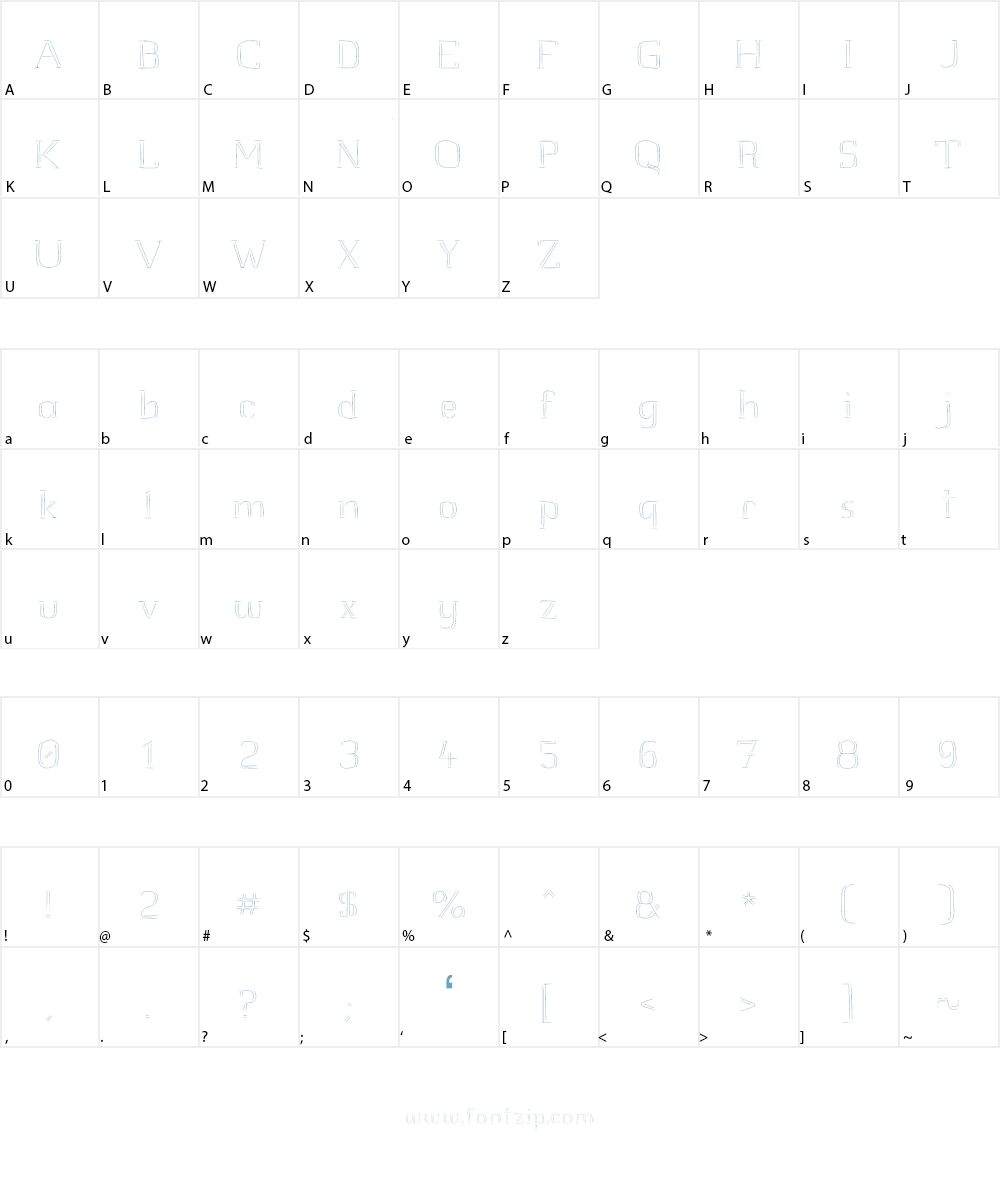 JD Raw Script Font Character