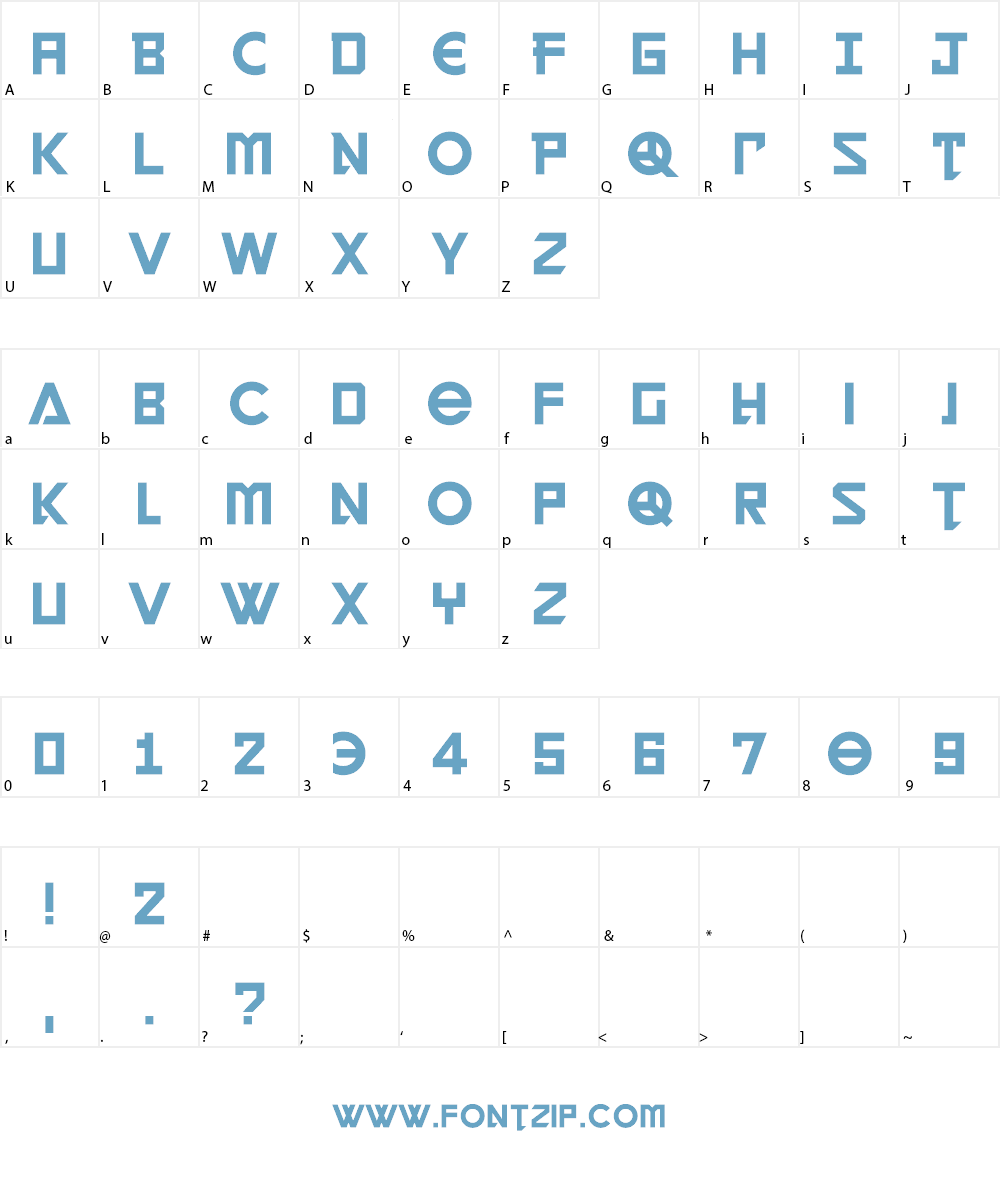 LECO 2014 Font Character