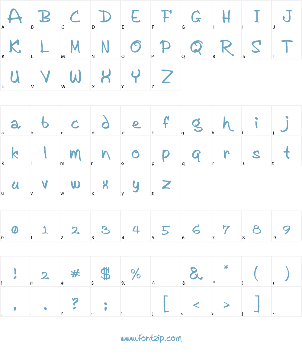 AykaPoT Font Character
