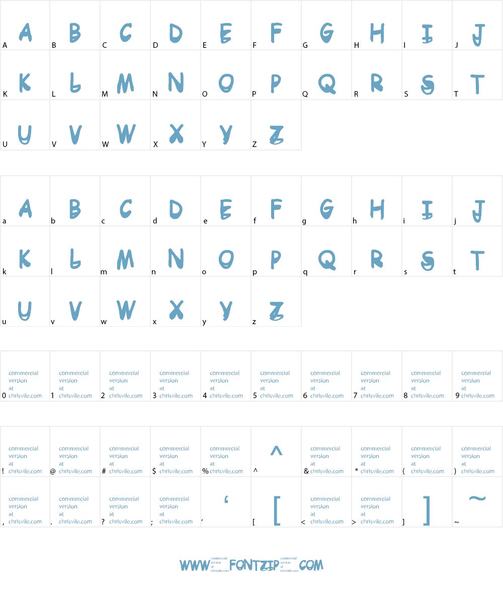 Dr Toboggan Font Character