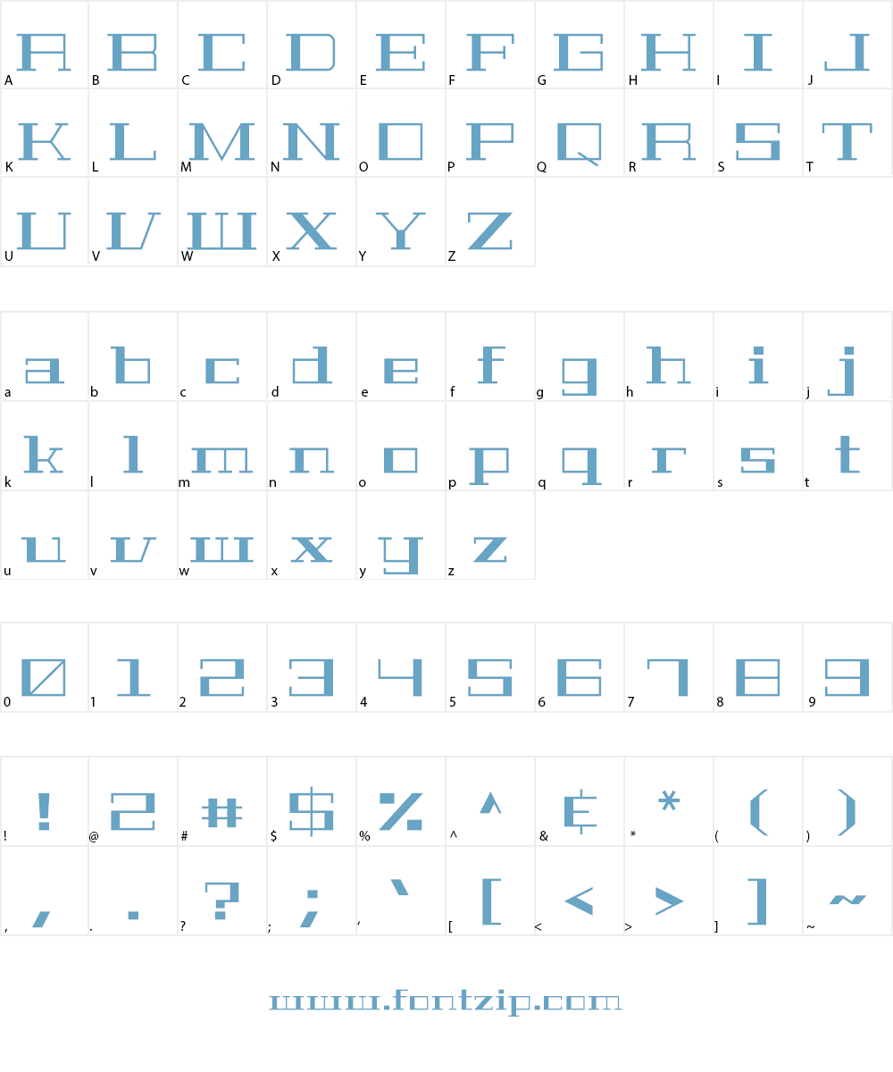 Geostar Fill Font Character