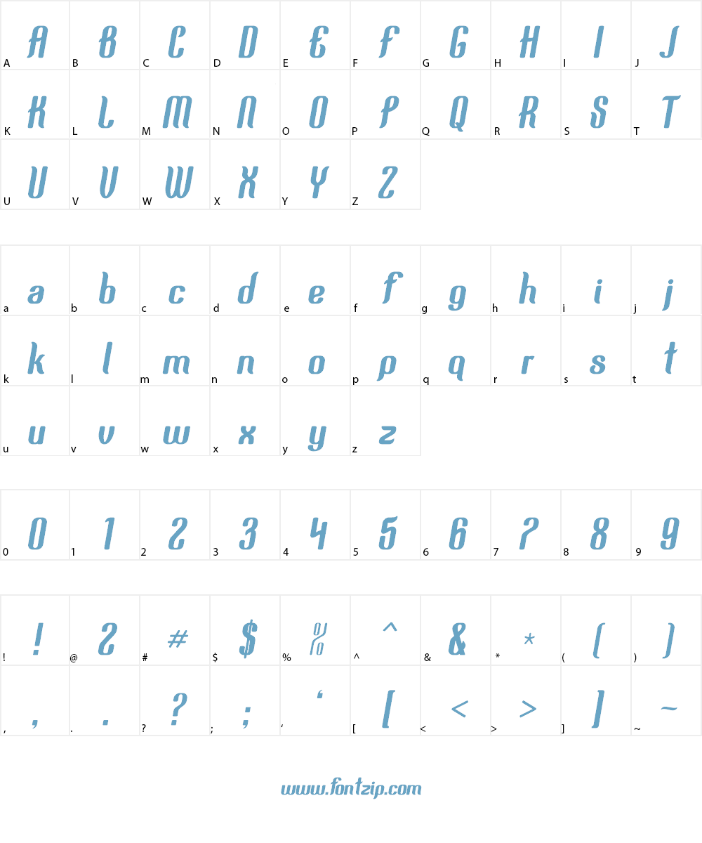 squimpy Font Character