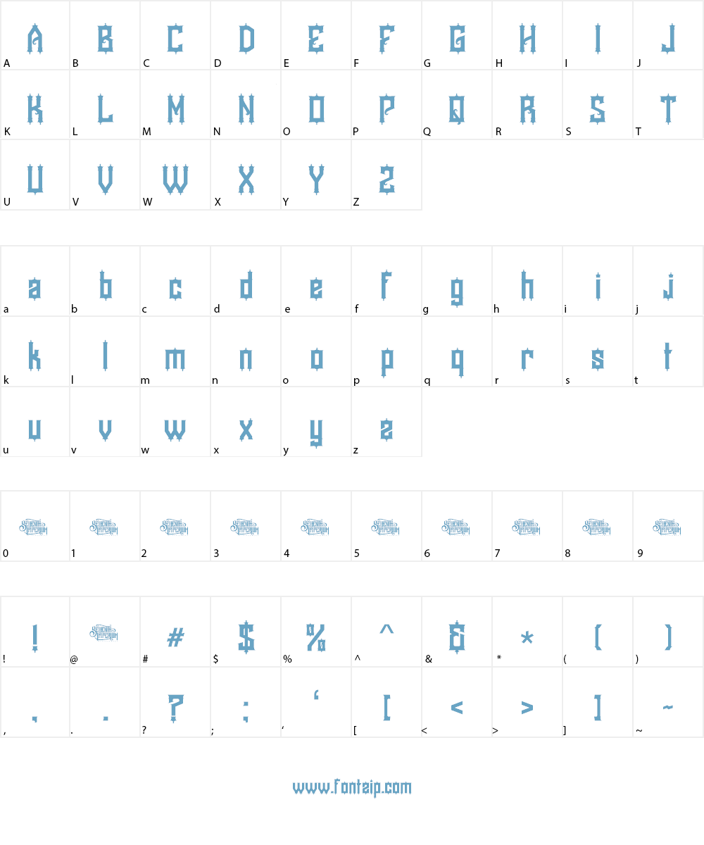 Kyouking Font Character