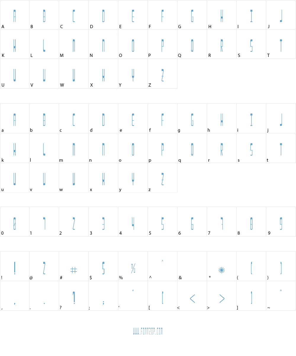 Enila Font Character