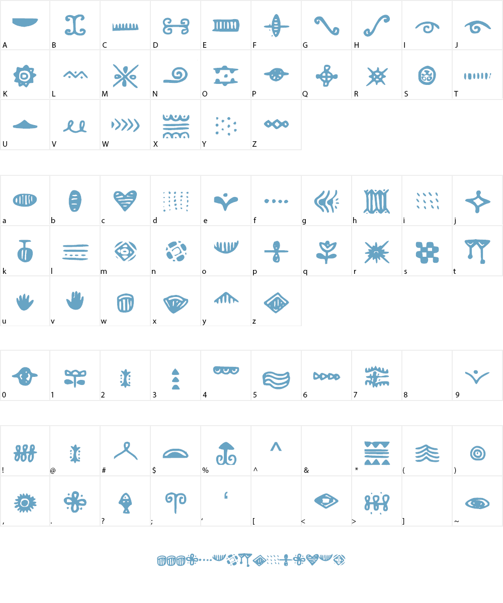 Doodlizing Font Character