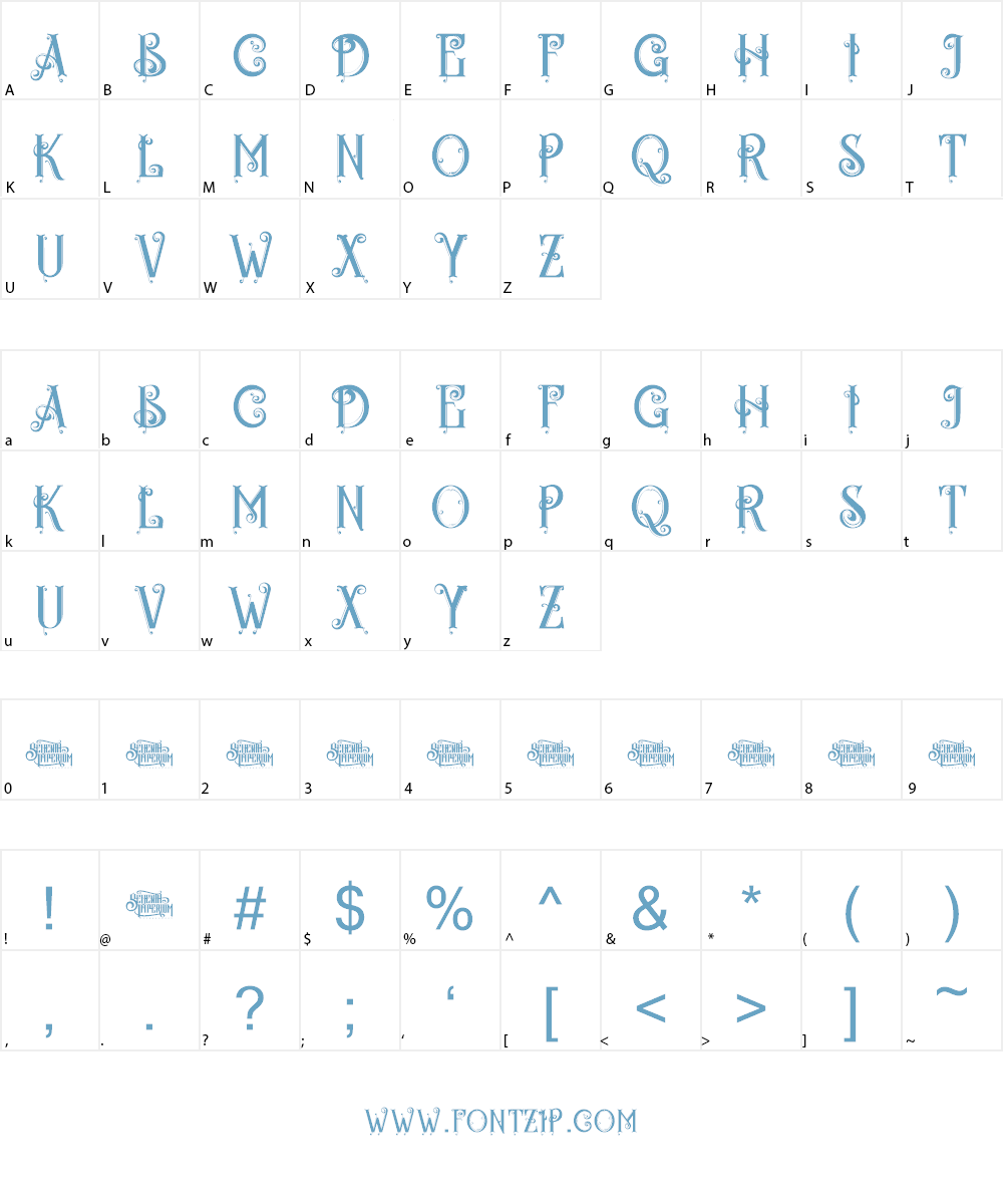 Egorycastle Font Character