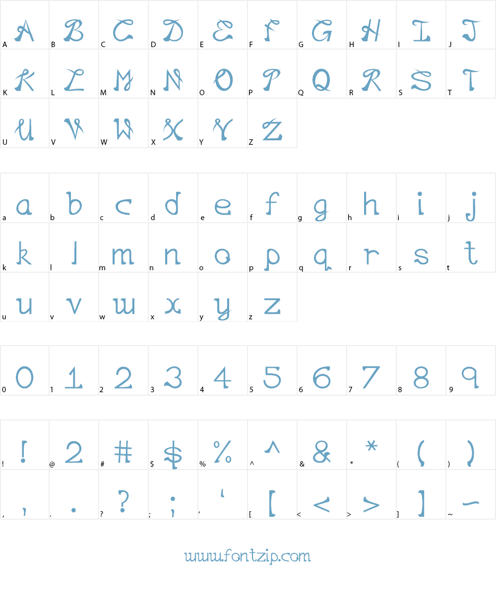 Mustache Font Character