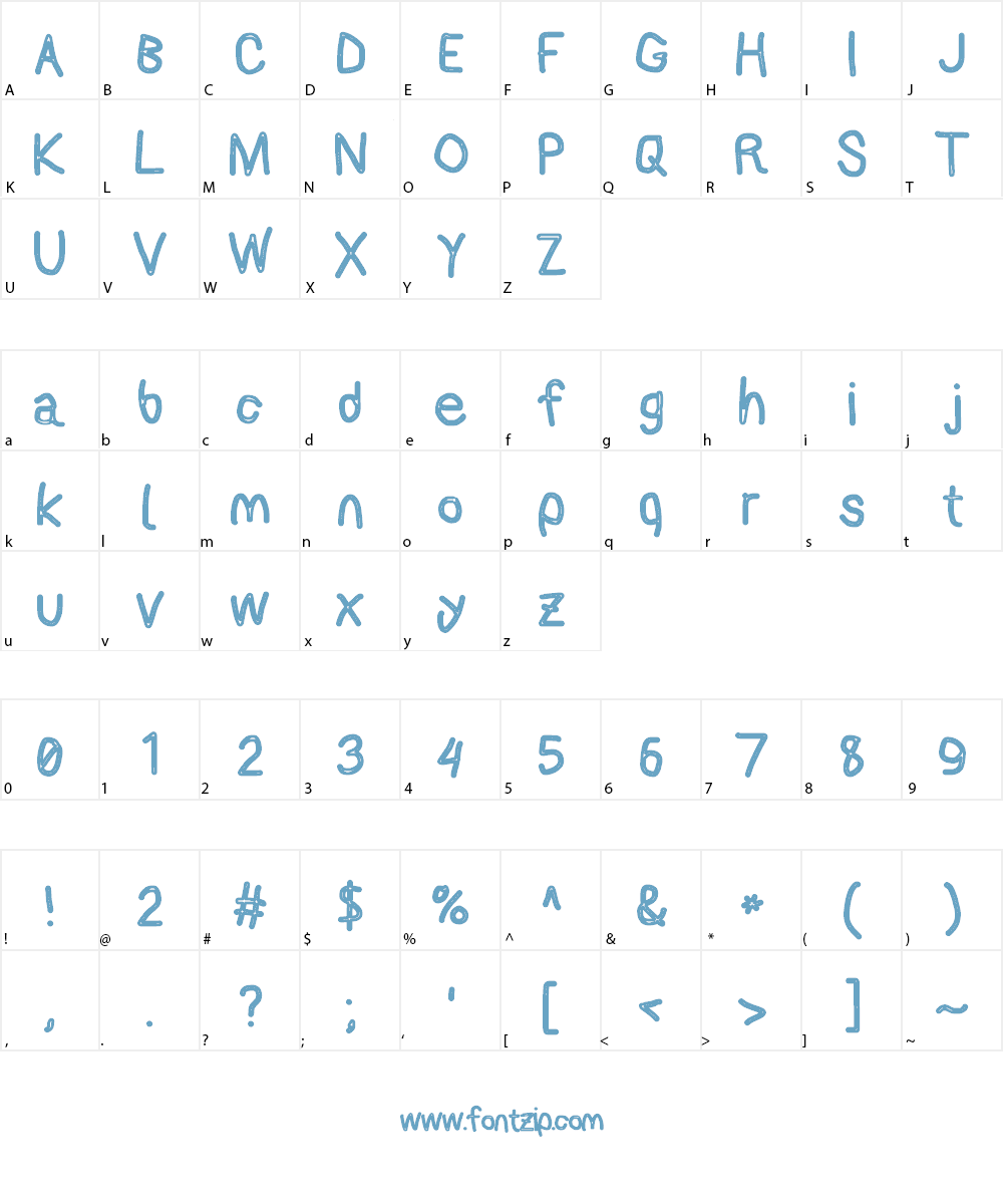 AppleStorm Font Character