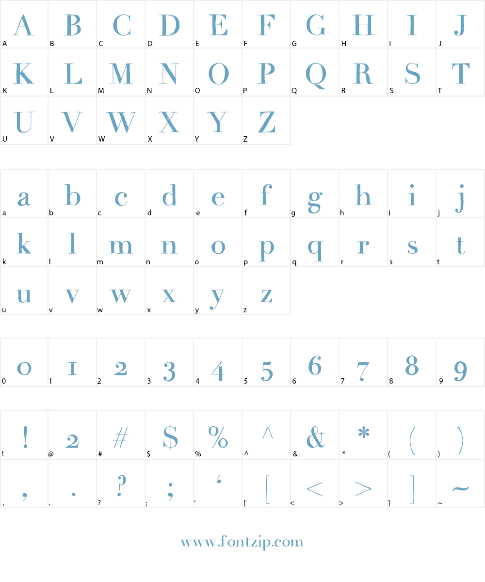 LindysDiner Font Character