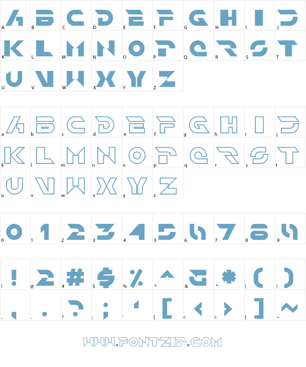 Jet Bradley Font Character