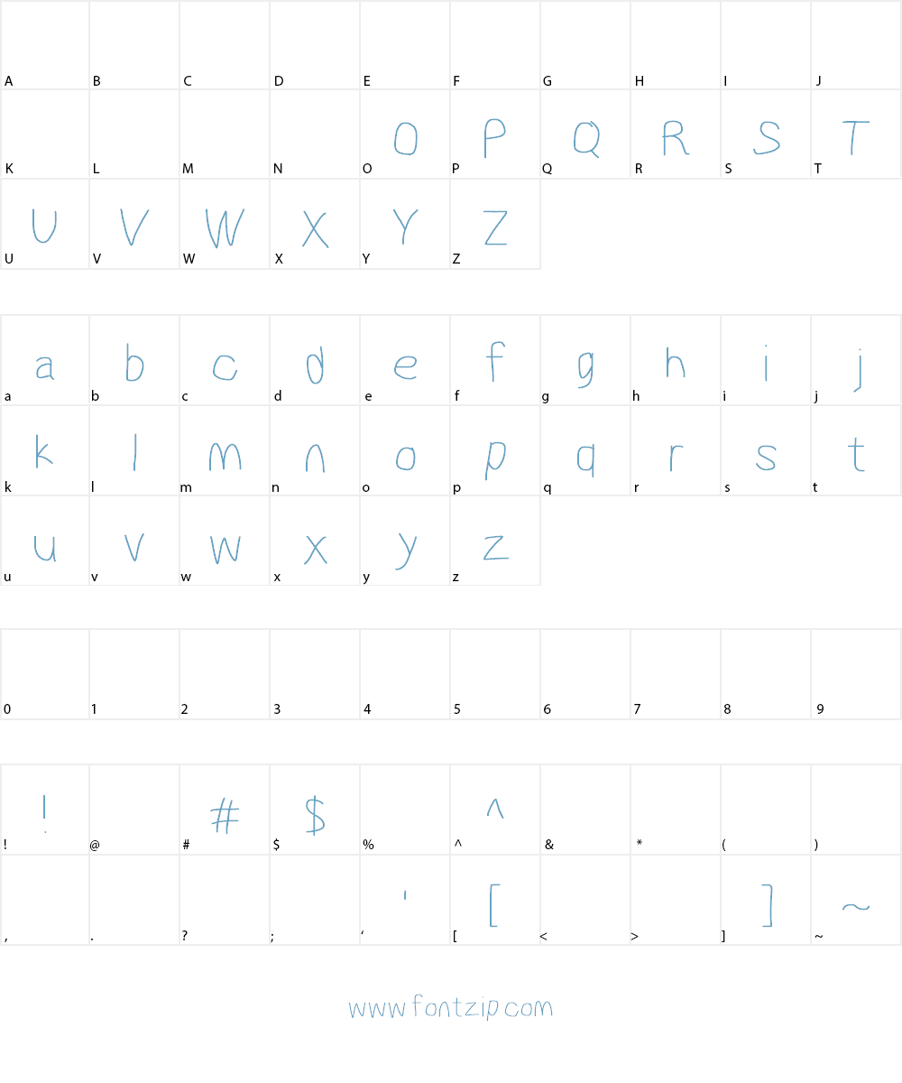 MewTooHand Font Character