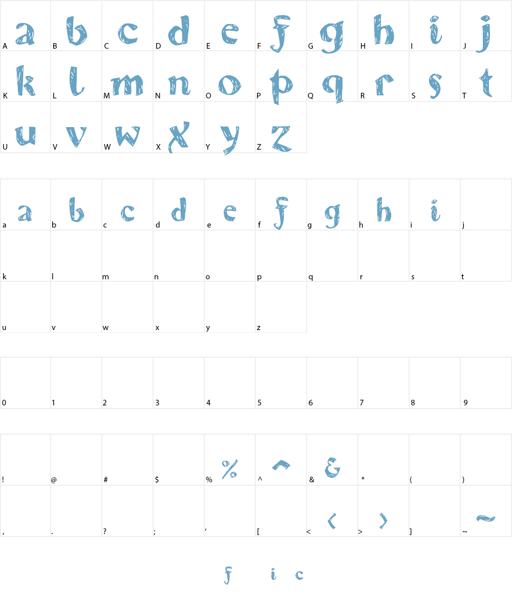 Karvwood bold Font Character