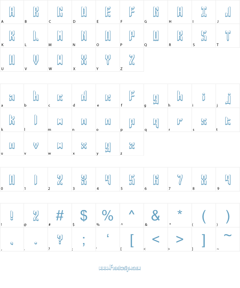 Jasper BRK Font Character