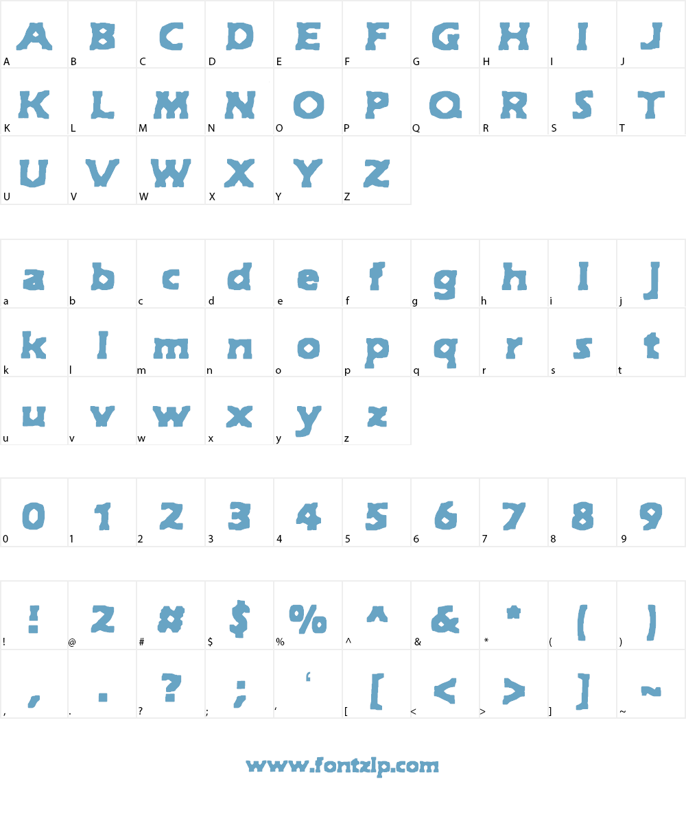 Jekyll & Hyde (BRK) Font Character