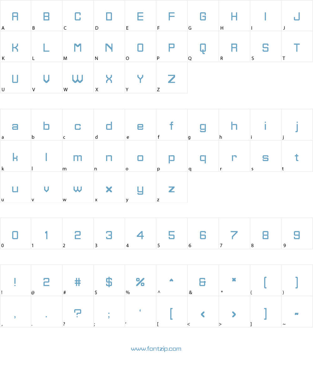 Homestile Font Character