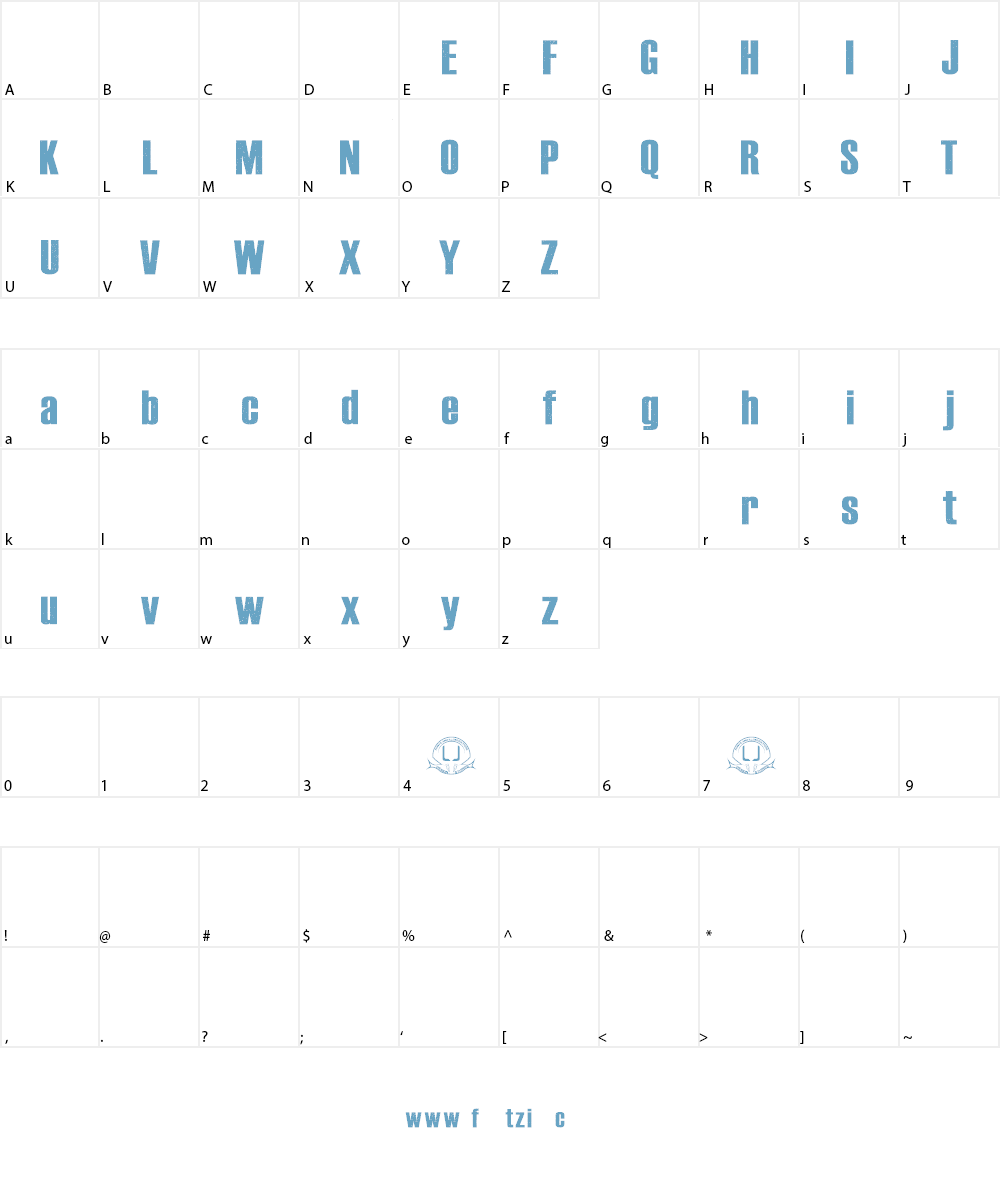 Instinto Font Character