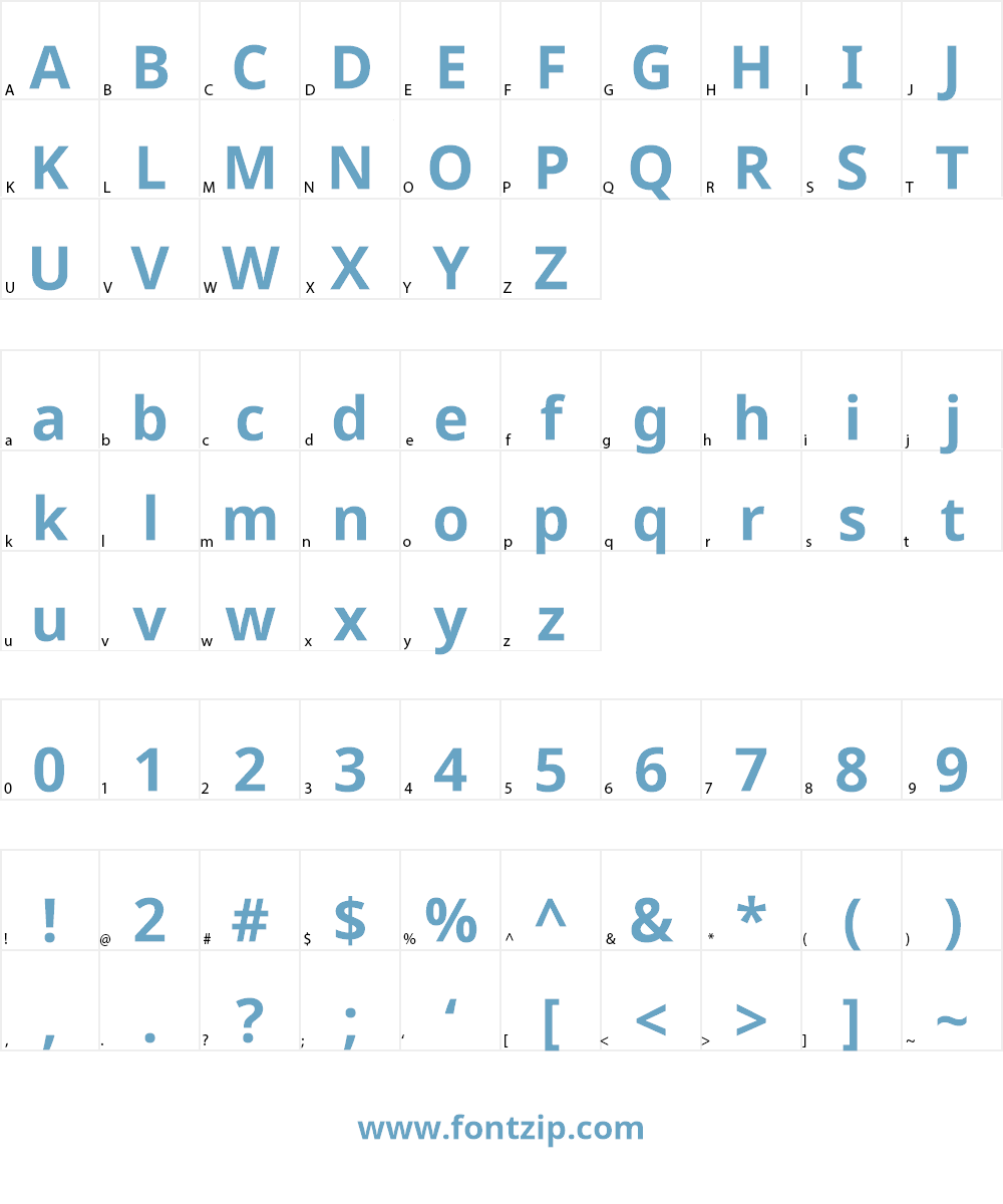 Noto Sans Font Character