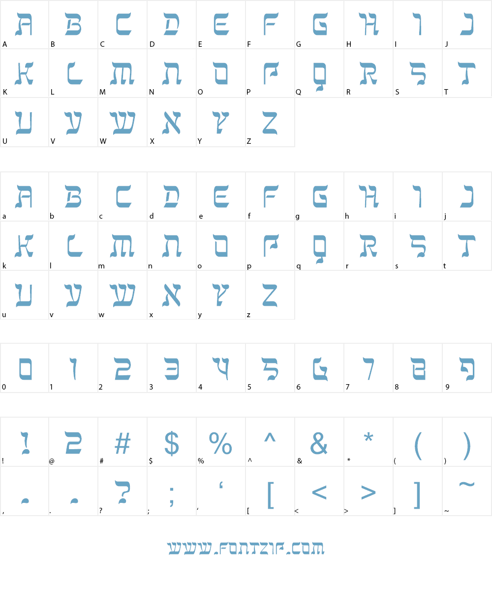 Kanisah Font Character