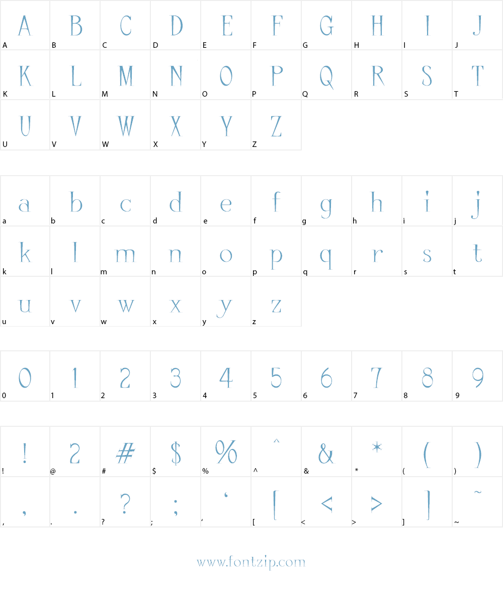 Little Carpenter Font Character