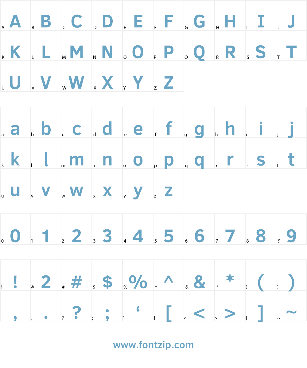 Fog Sans Font Character
