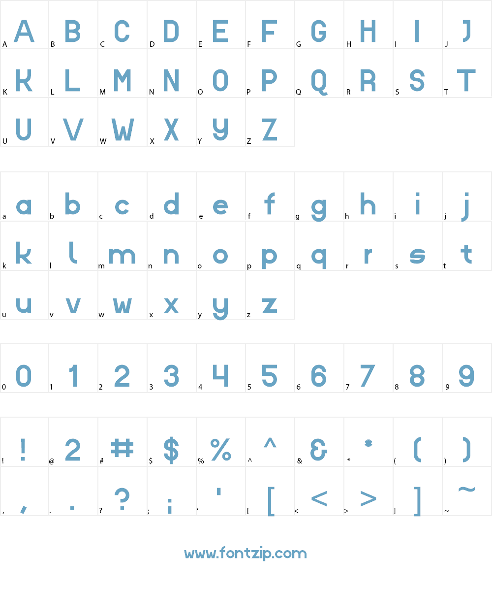 Lyons Font Character
