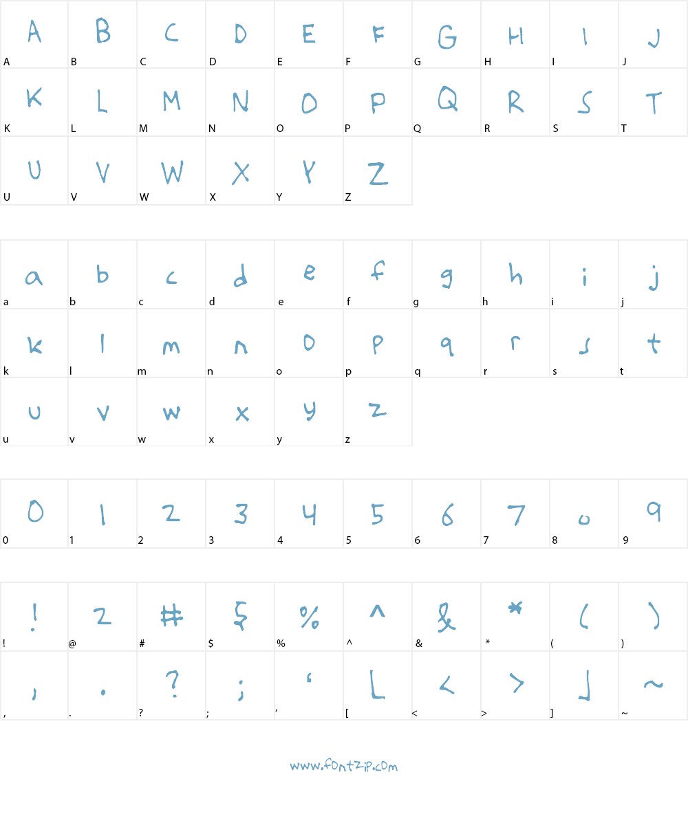 thattherePaul Font Character