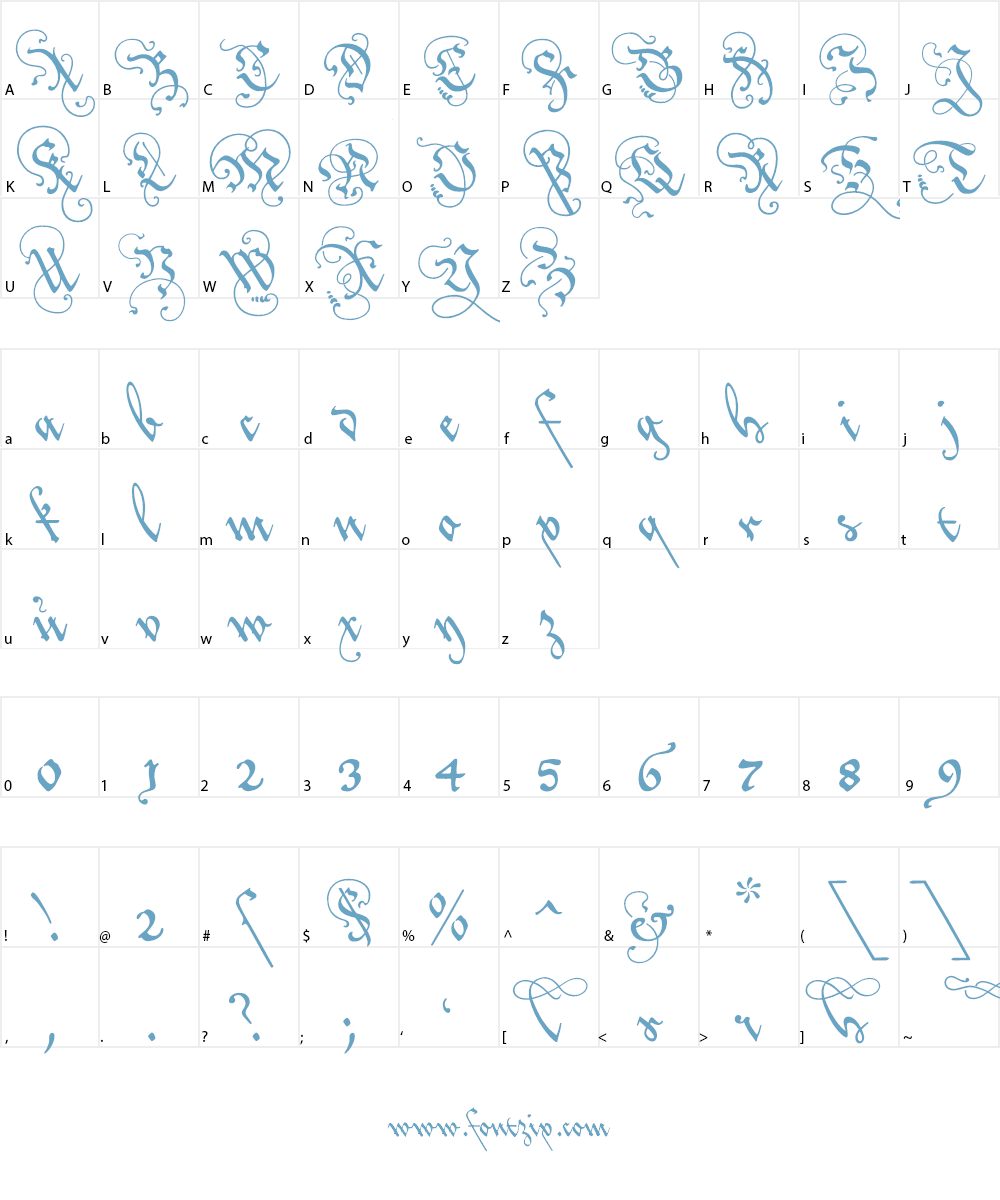 Love'sLabour Font Character