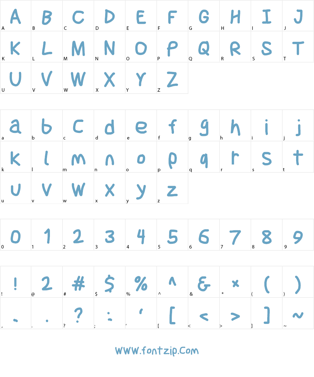 Jag Alskar Dig Font Character