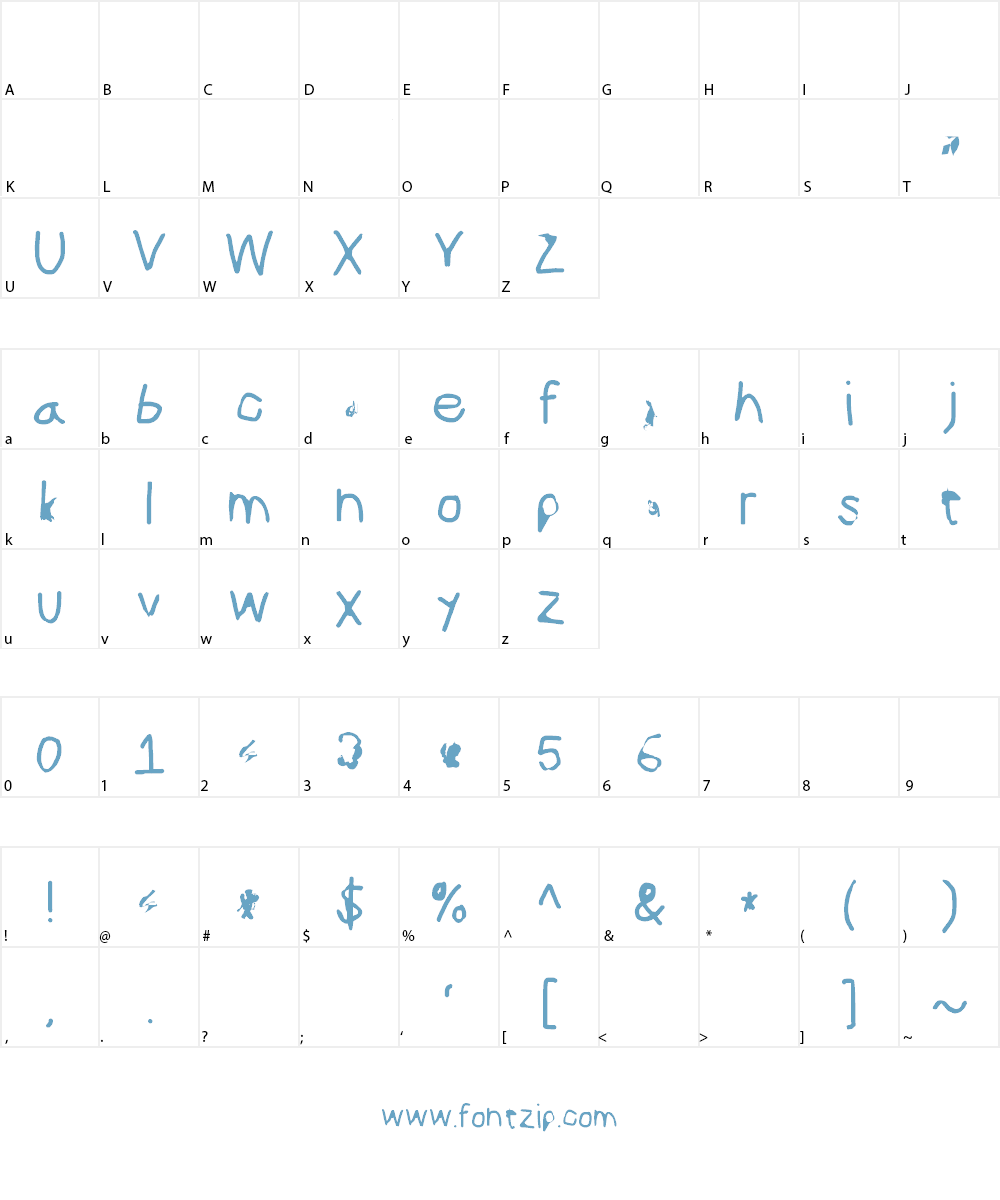 ILikeTurtles Font Character