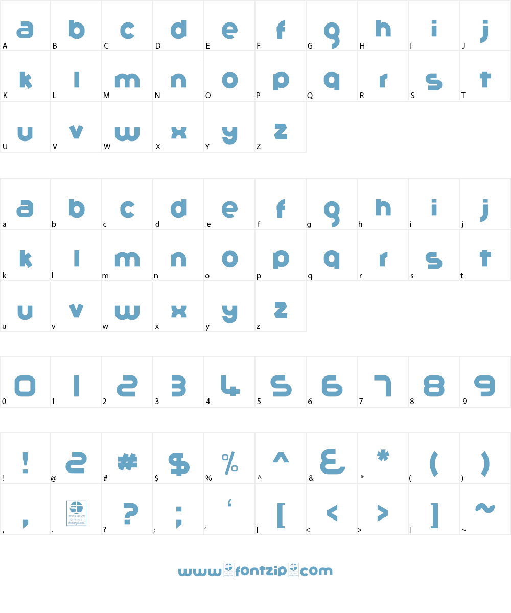Gribal Demo Font Character