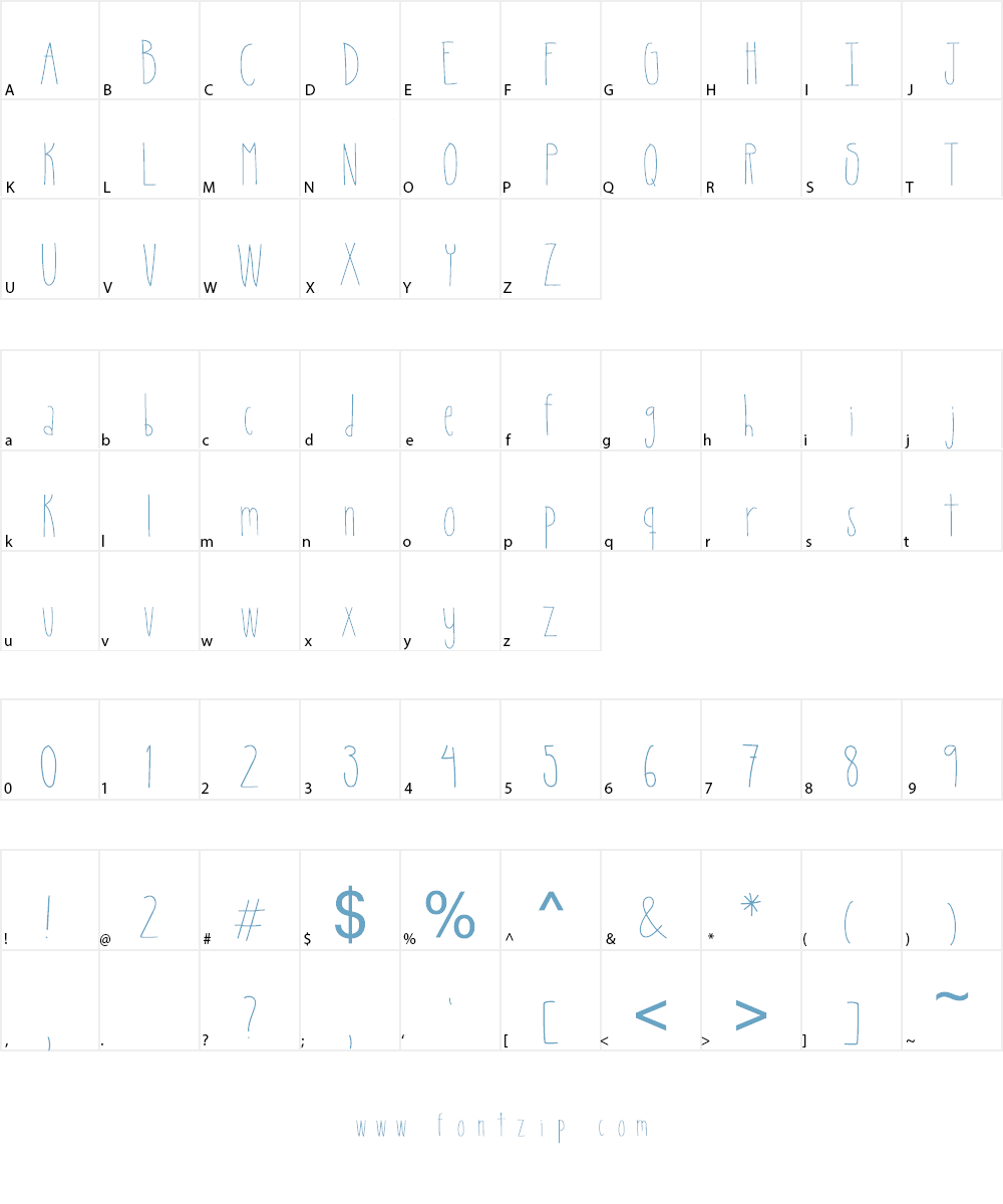 Lilac Font Character