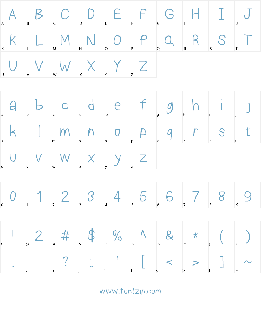 Piccolo Font Character