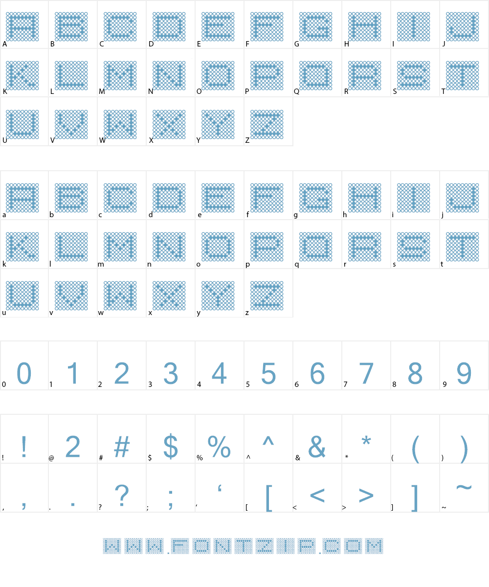 Backflash Font Character