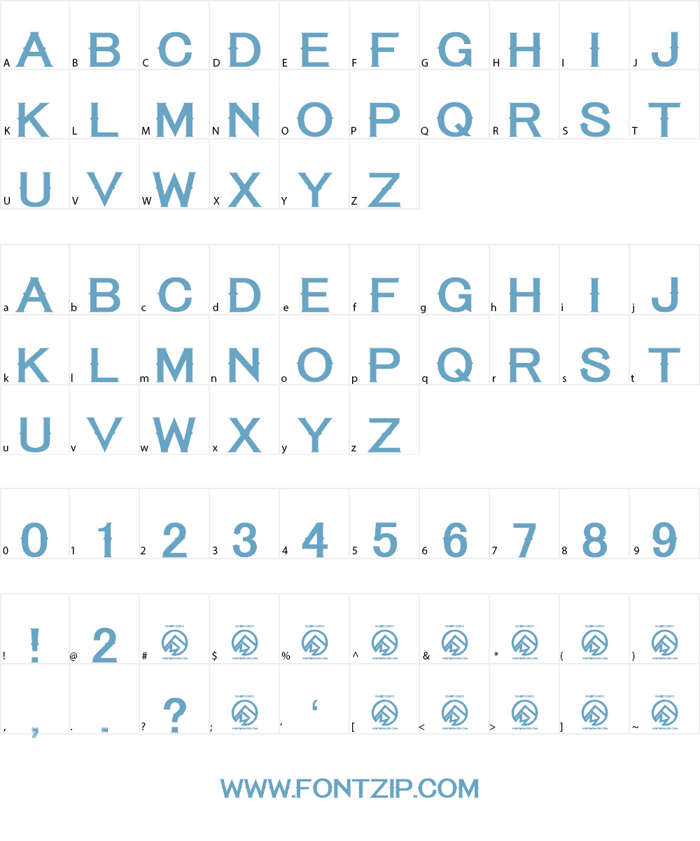 Tequila Sunrise Font Character