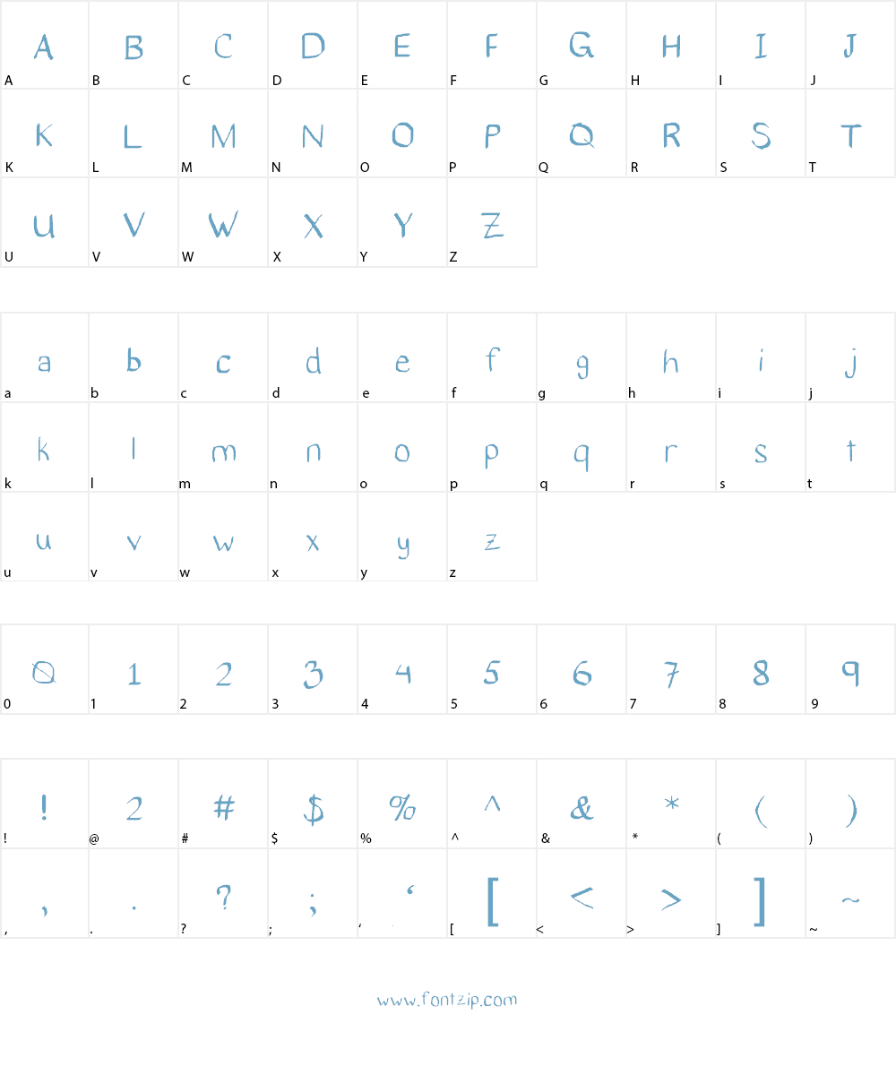 Number Cruncher Font Character