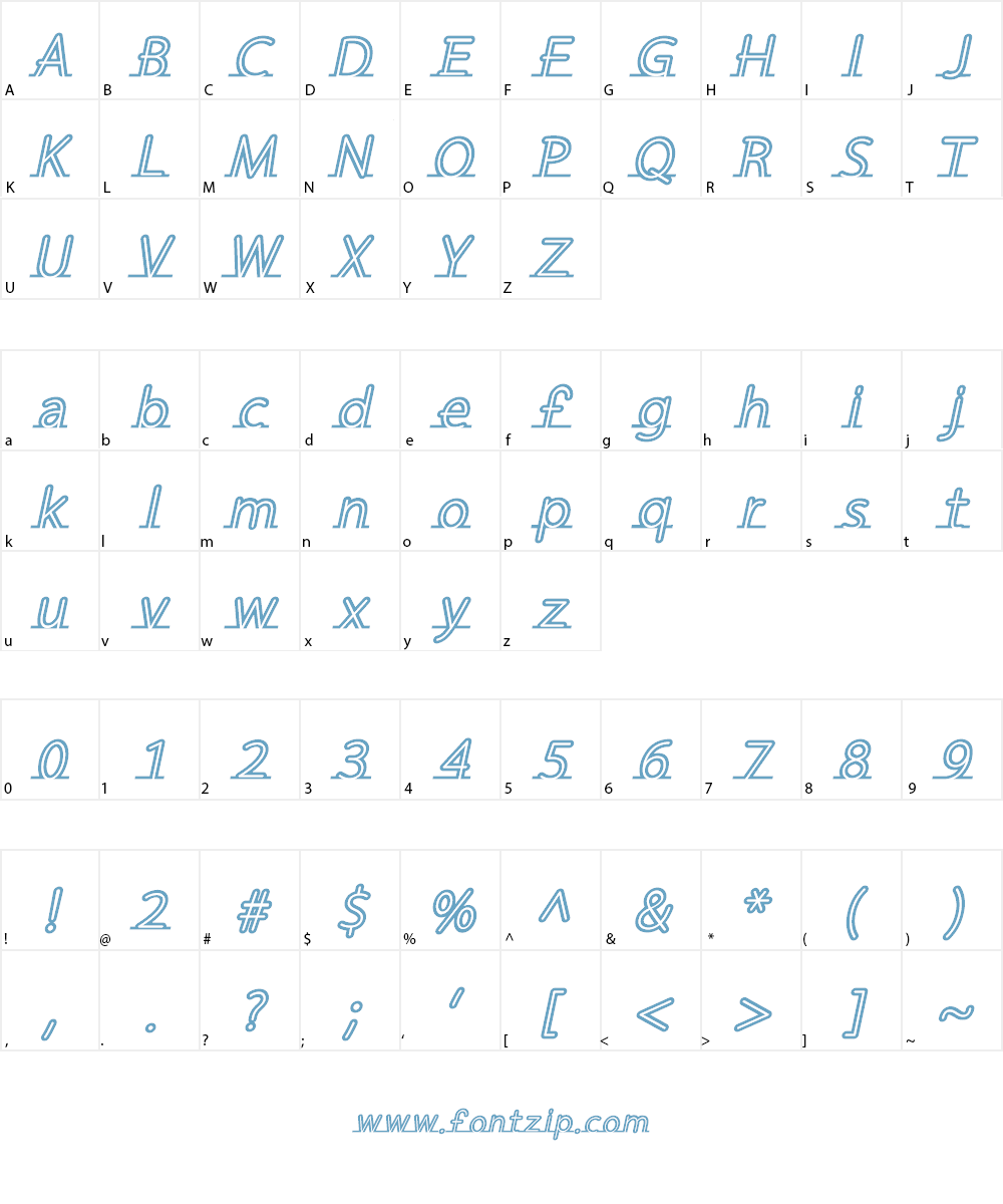Fortrack Font Character