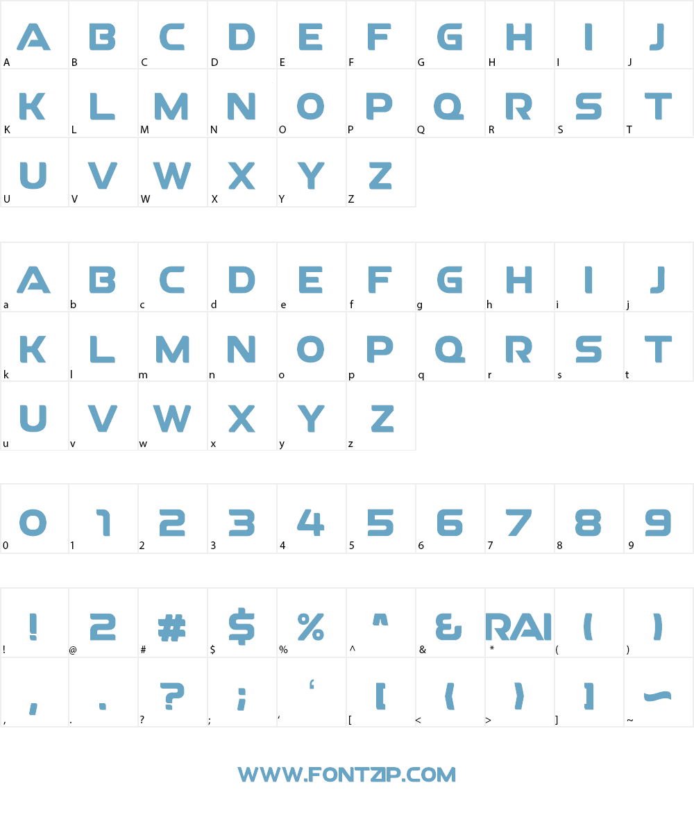 RAI Denmark Neo Font Character